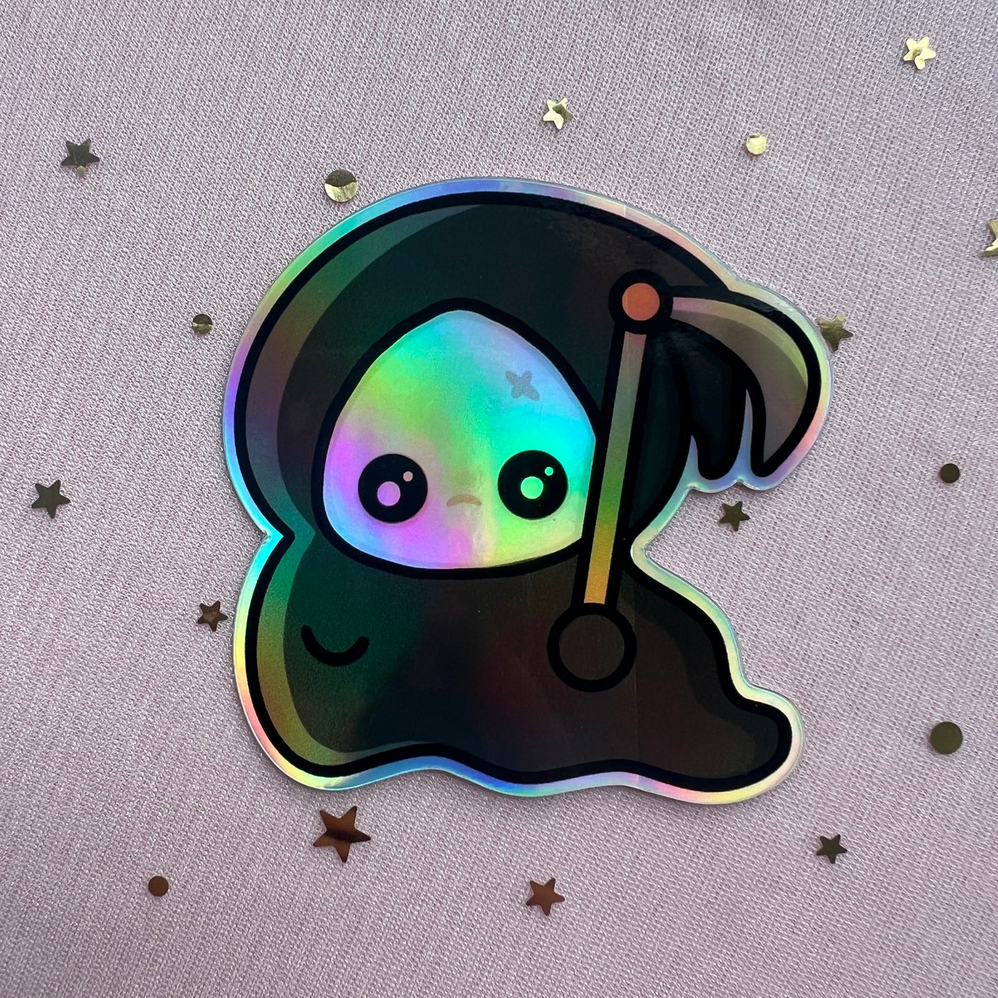 Grim Reaper Holographic Sticker