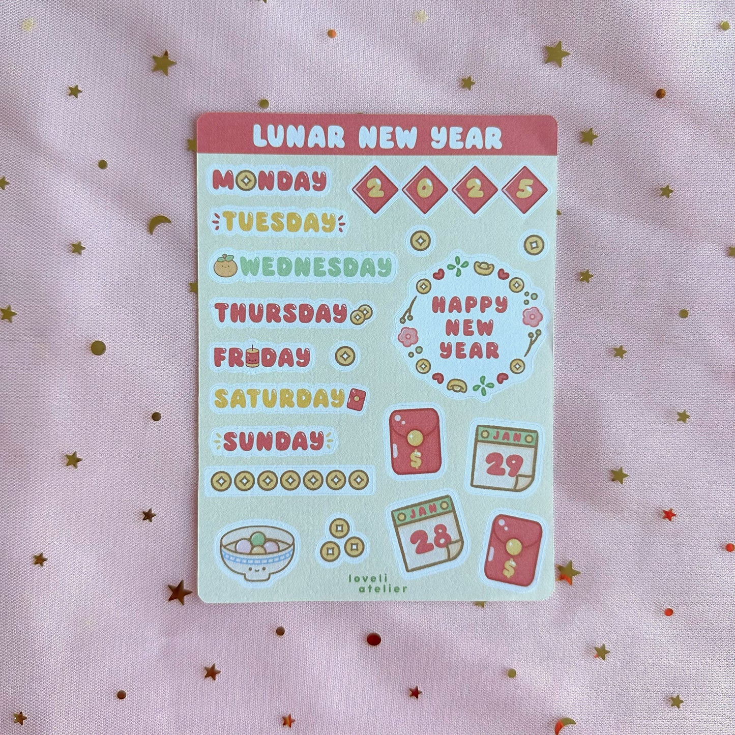 Lunar New Year Planner Stickers