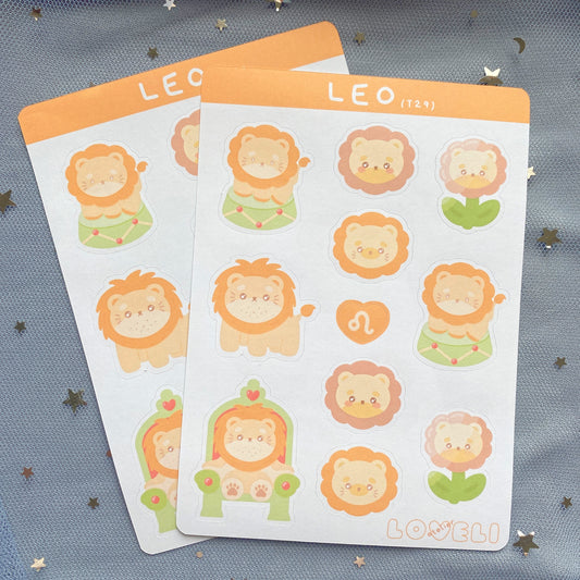 Leo Lion Stickers