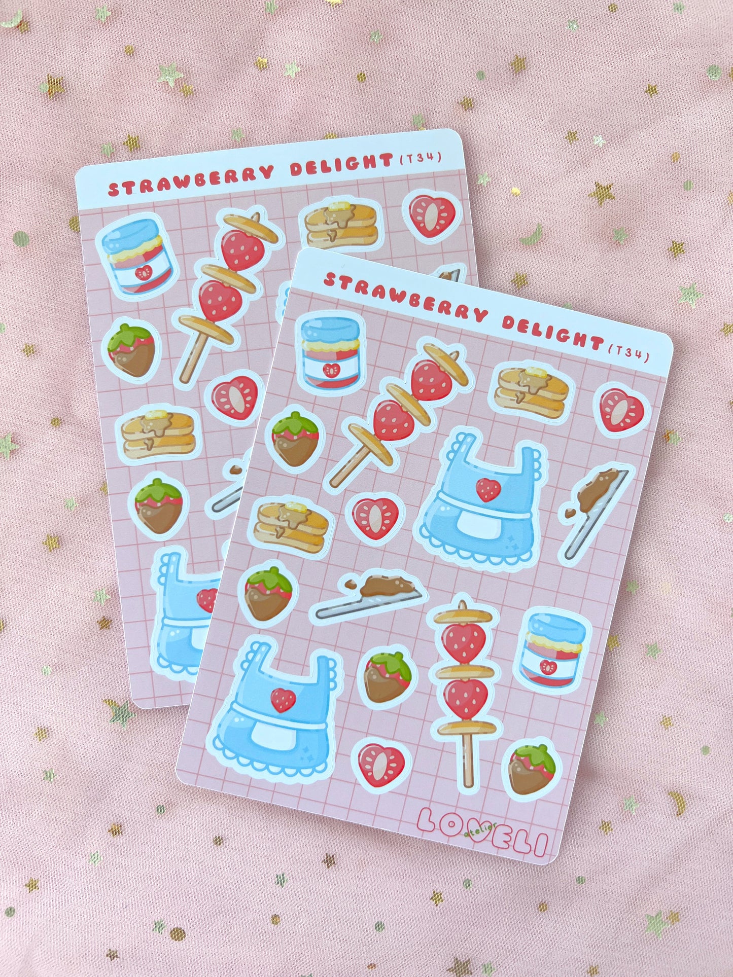 Strawberry Delight Stickers